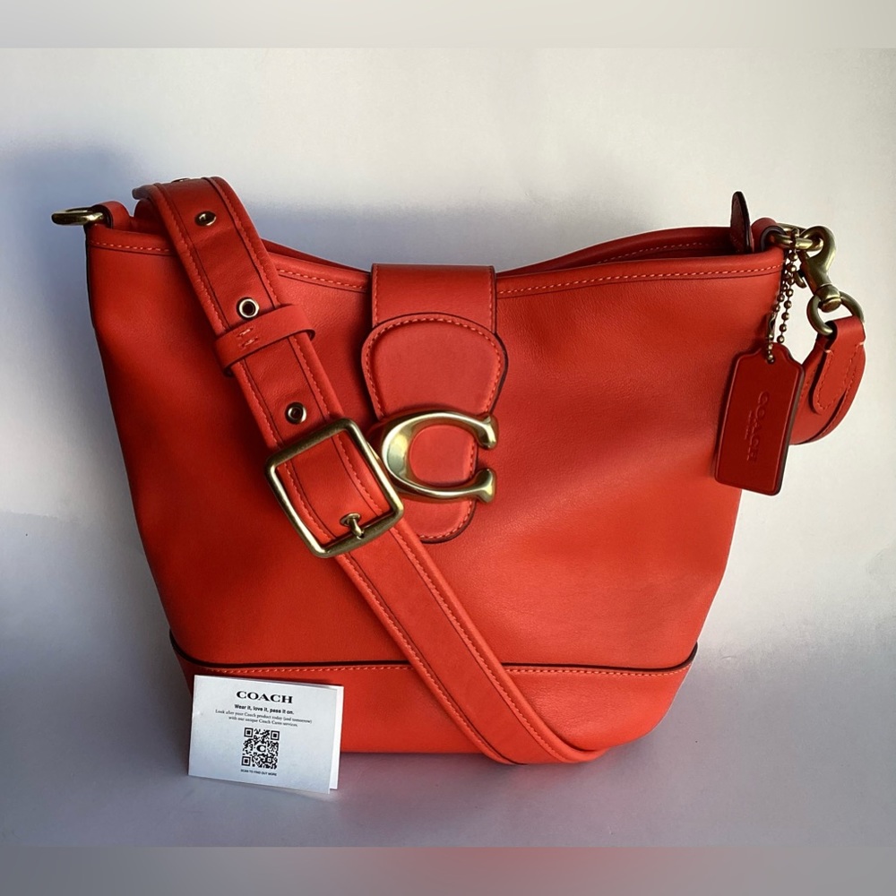 Coach Tali Soft Calf Leather Bucket Bag Crossbody Handbag Purse